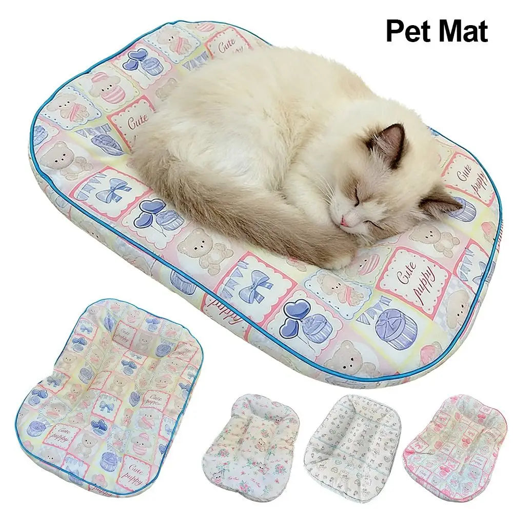 Digital Printed Pet Mat – Soft Thickened Cotton Dog & Cat Blanket