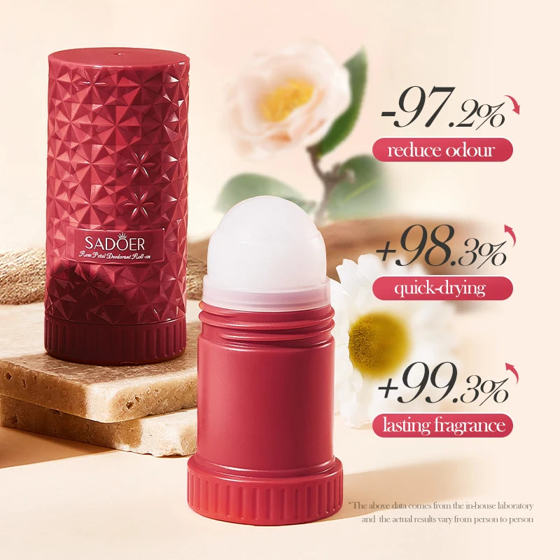 SADOER Roll-On Bead Deodorant Cream – Underarm & Neck Fresh