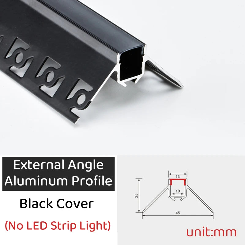 Rimless LED Aluminum Profile – Embedded Ceiling Drywall Channel
