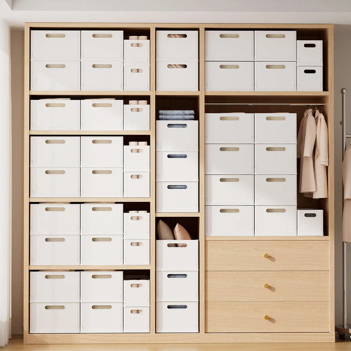 Foldable Clothes Storage Box – Large Wardrobe Organizer