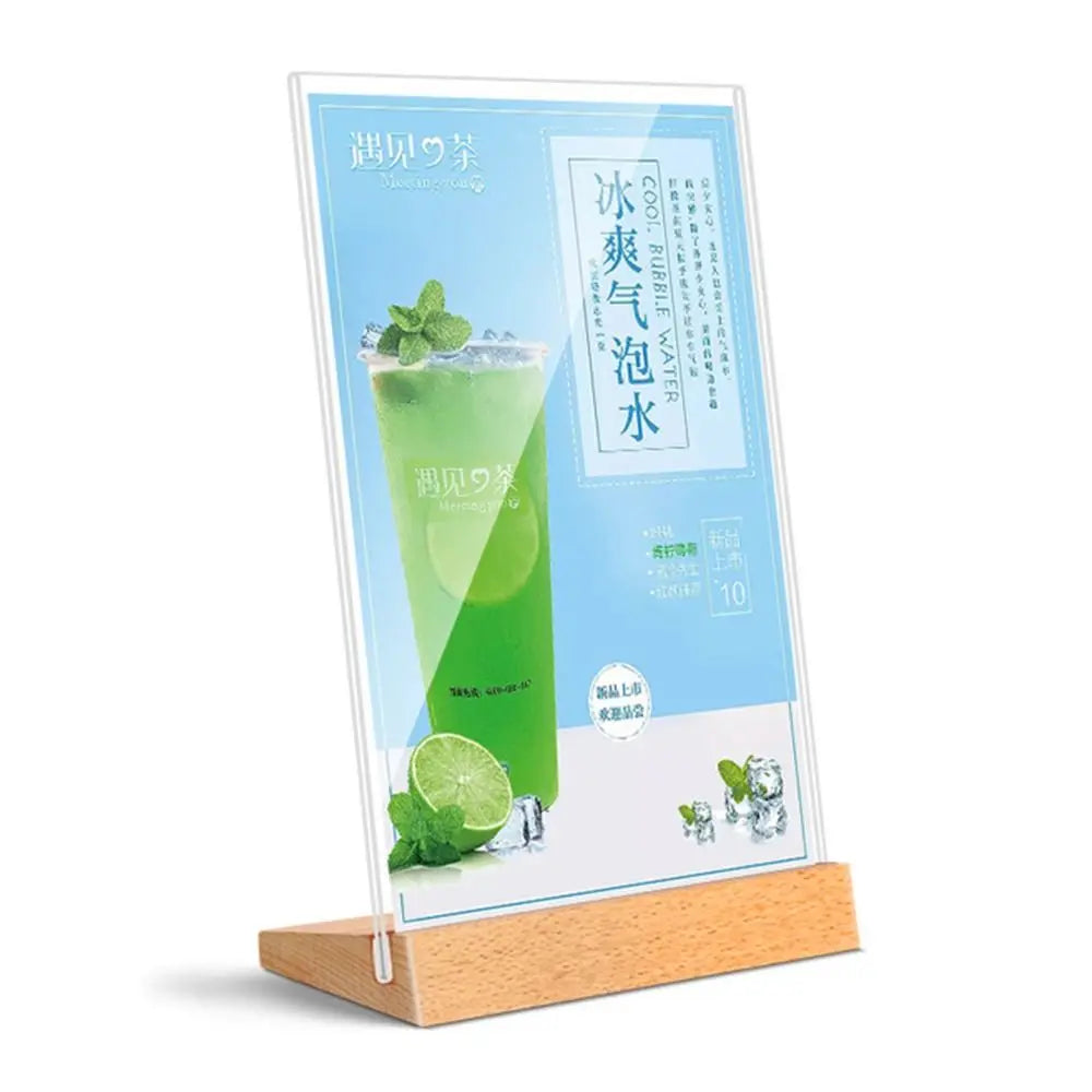 Acrylic Table Top Sign Holder A4/A5/A6 – Double Sided Stand