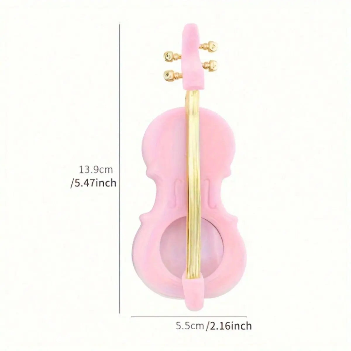 Violin Design Jewelry Box – Velvet Ring & Necklace Organizer