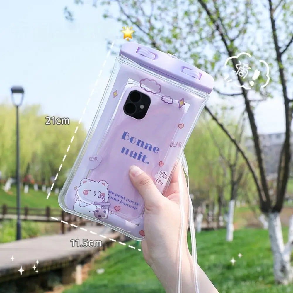 Waterproof Cartoon Rabbit Phone Bag – Shockproof Crossbody Case