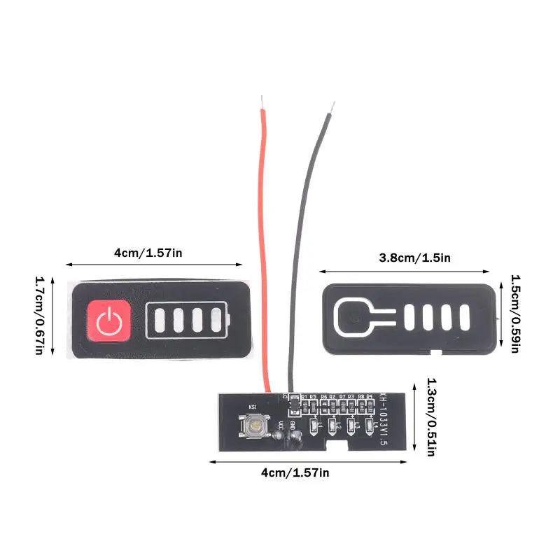 5S 21V Lithium Battery Capacity Indicator Display | 18650
