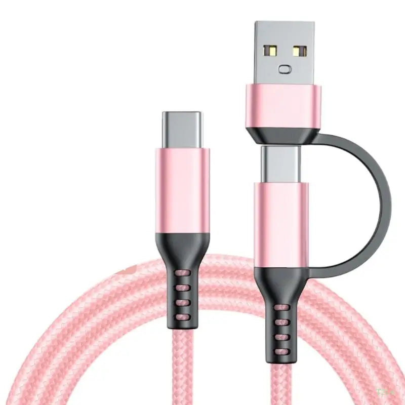 USB-A to USB-C 60W Fast Charging Cable – 1m Nylon Braided