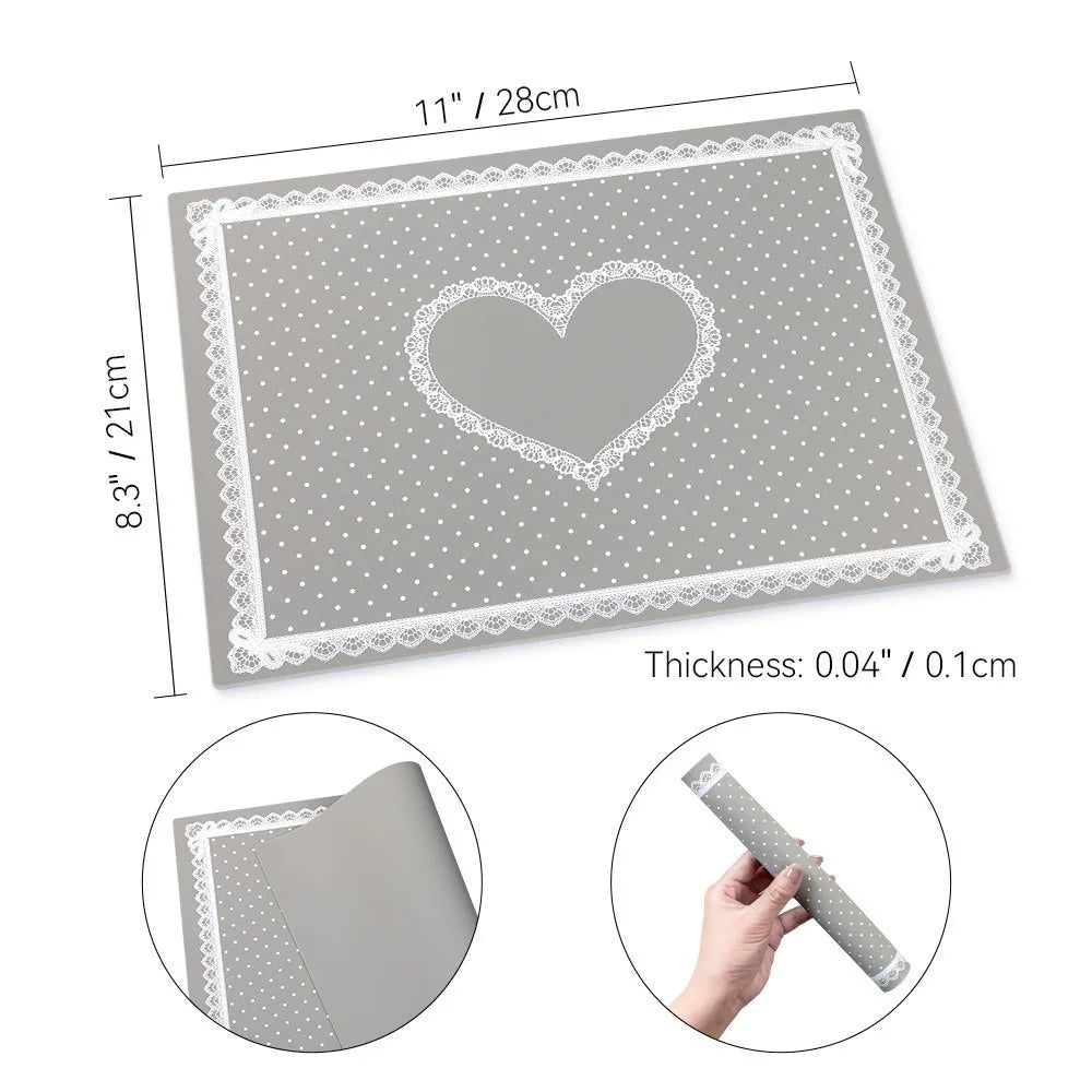 Silicone Nail Art Mat – Foldable Non-Slip Lace Hand Pillow Pad