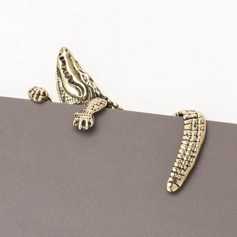 Vintage Crocodile & Octopus Men's Suit Lapel Brooch Pin