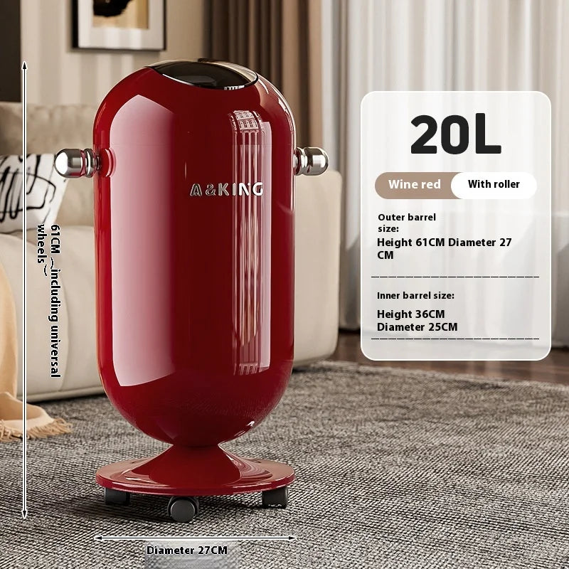Touch-Free Trash Can 12L Floating Lid – Kitchen & Bathroom