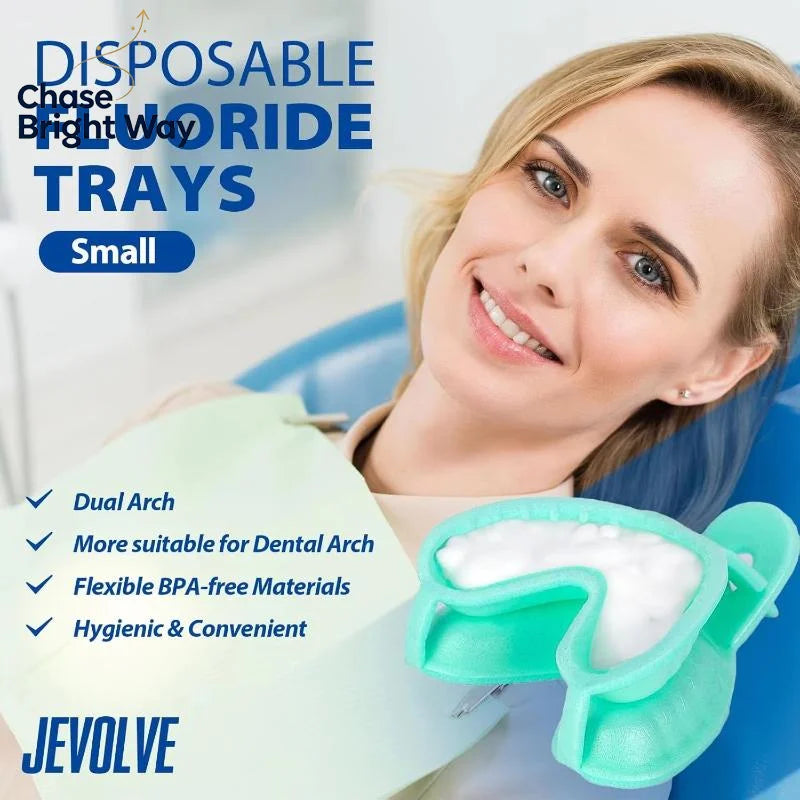 Disposable Dental Fluoride Foam Trays 50 Pcs – 3 Sizes