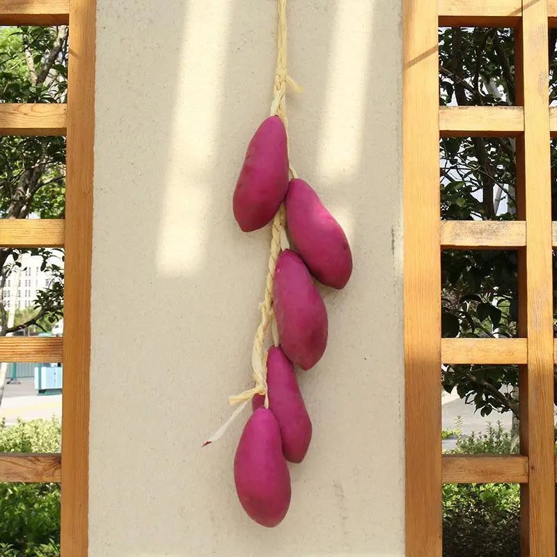 Faux Vegetable Hanging Garland | Farmhouse Kitchen Decor