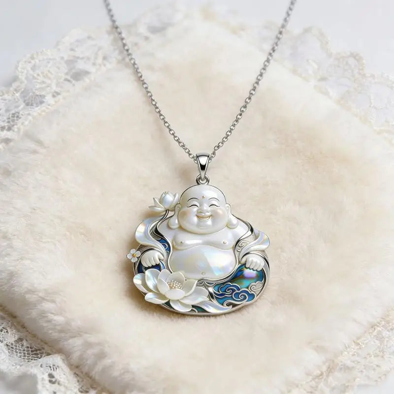Nine-Tailed Fox Enamel Pendant Necklace | Chinese Mythology