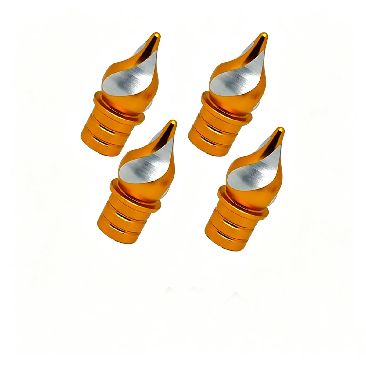 Torch Aluminum Alloy Tire Valve Caps 4-Pack – Car & Motorbike
