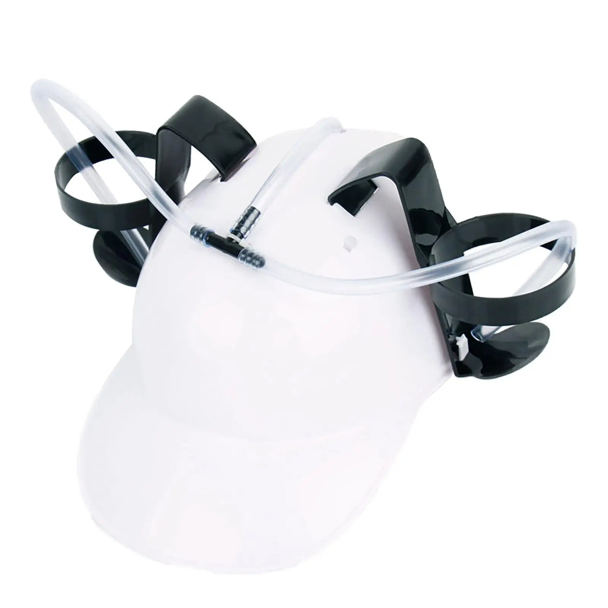 Novelty Beer Drinking Helmet Hat with Straw – Hands-Free Party