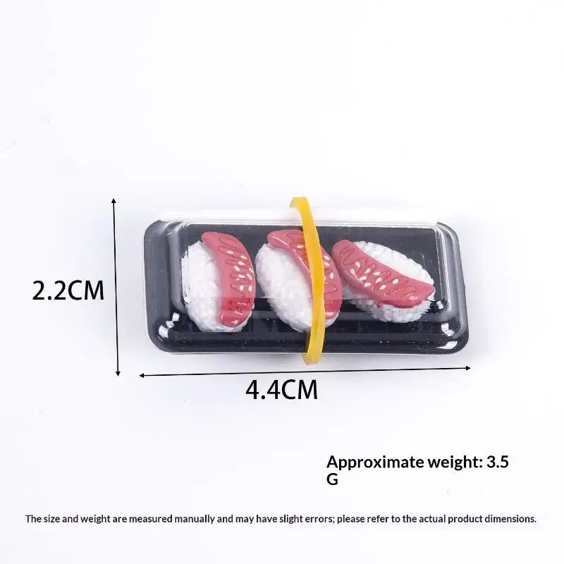 Miniature Sushi Bento Model | 1:12 Scale Dollhouse Food Prop