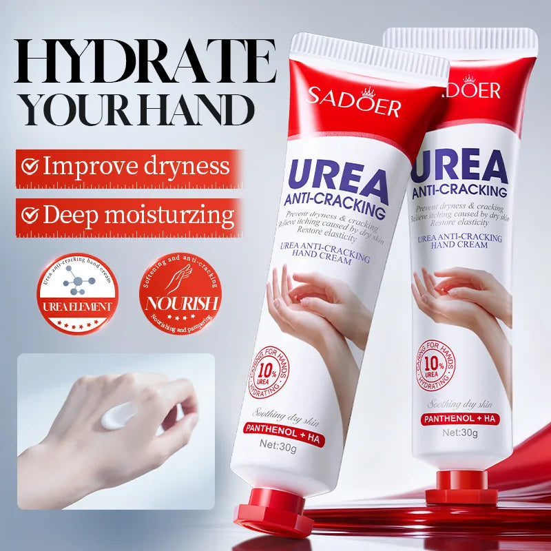 SADOER Urea Hand Cream – Moisturizing with Panthenol & HA