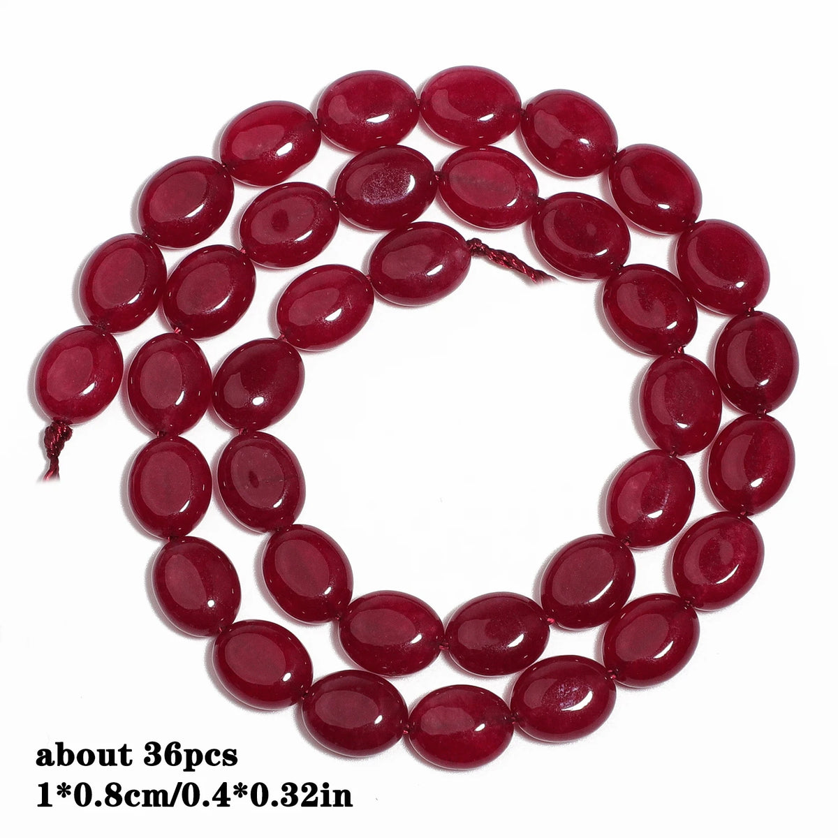 Red Chalcedony Stone Beads – Droplet, Square & Round DIY Jewelry