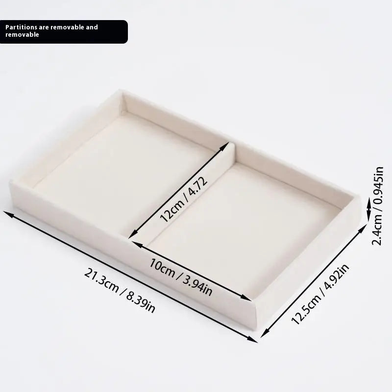 Velvet Jewelry Storage Box – Earrings, Rings & Necklace Tray