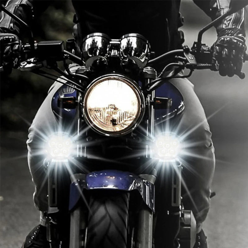 6 LED Motorcycle Spotlight Headlight – 1500LM IP65 Waterproof