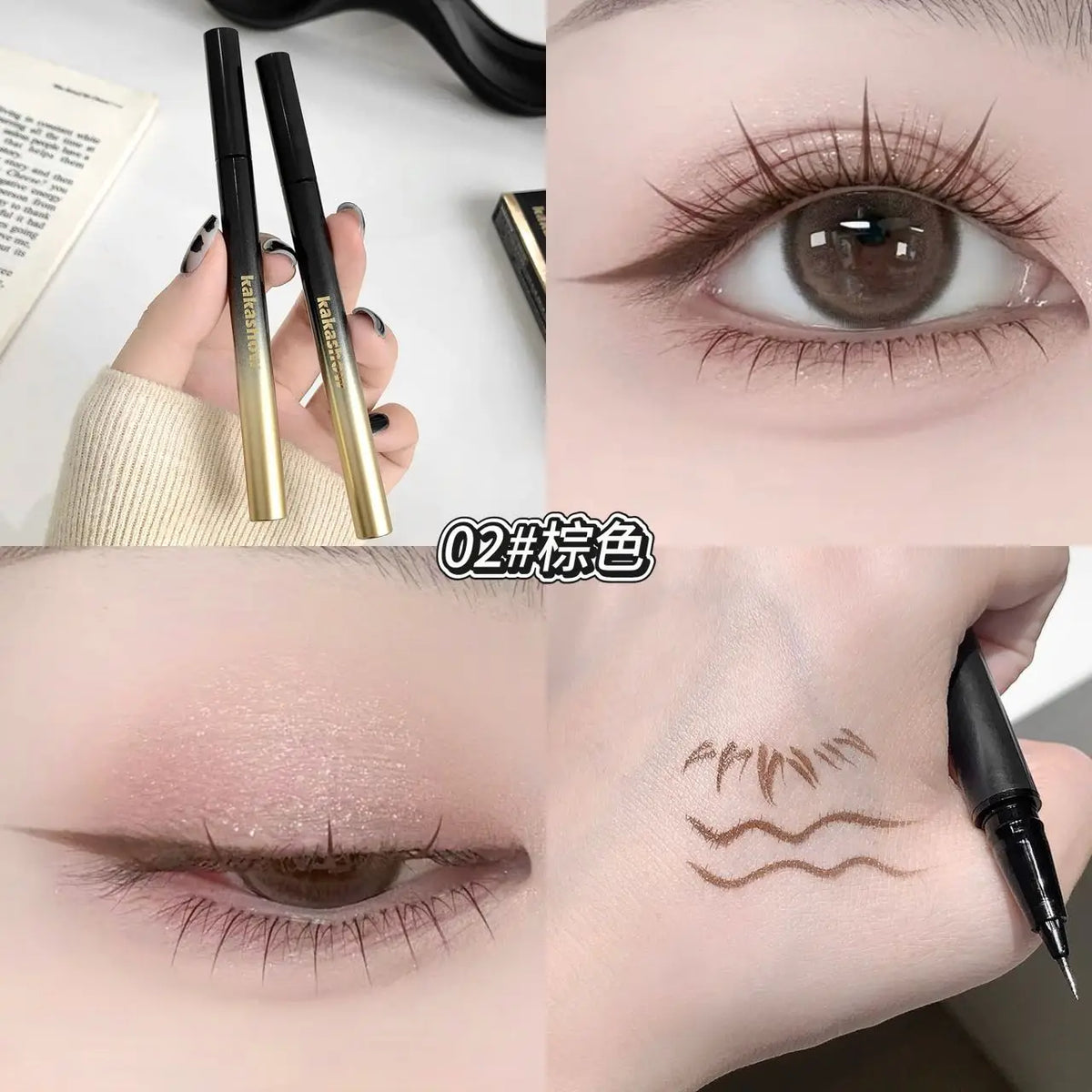 Waterproof Liquid Eyeliner – Ultra-Fine Tip, Smudge-Proof Black