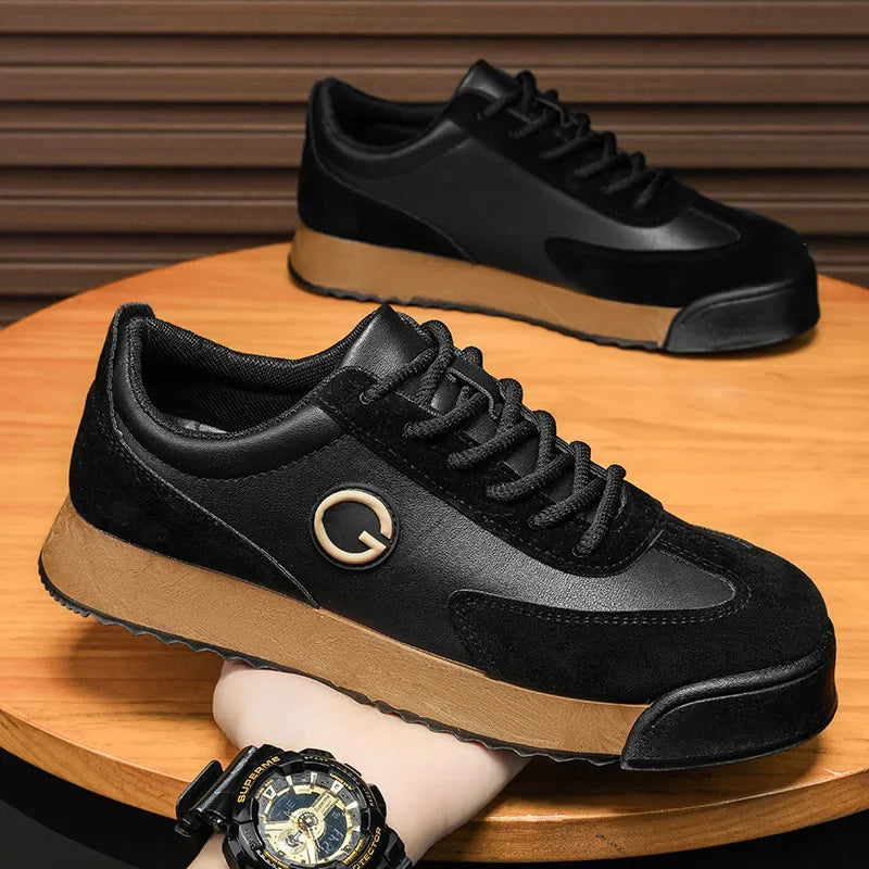 LEDP Retro Platform Sneakers – Men's Casual Sports Shoes