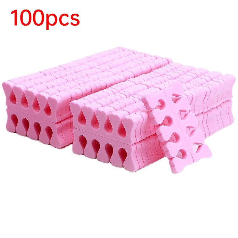 Sponge Toe Separators for Pedicure & Nail Art – 100/200 Pack