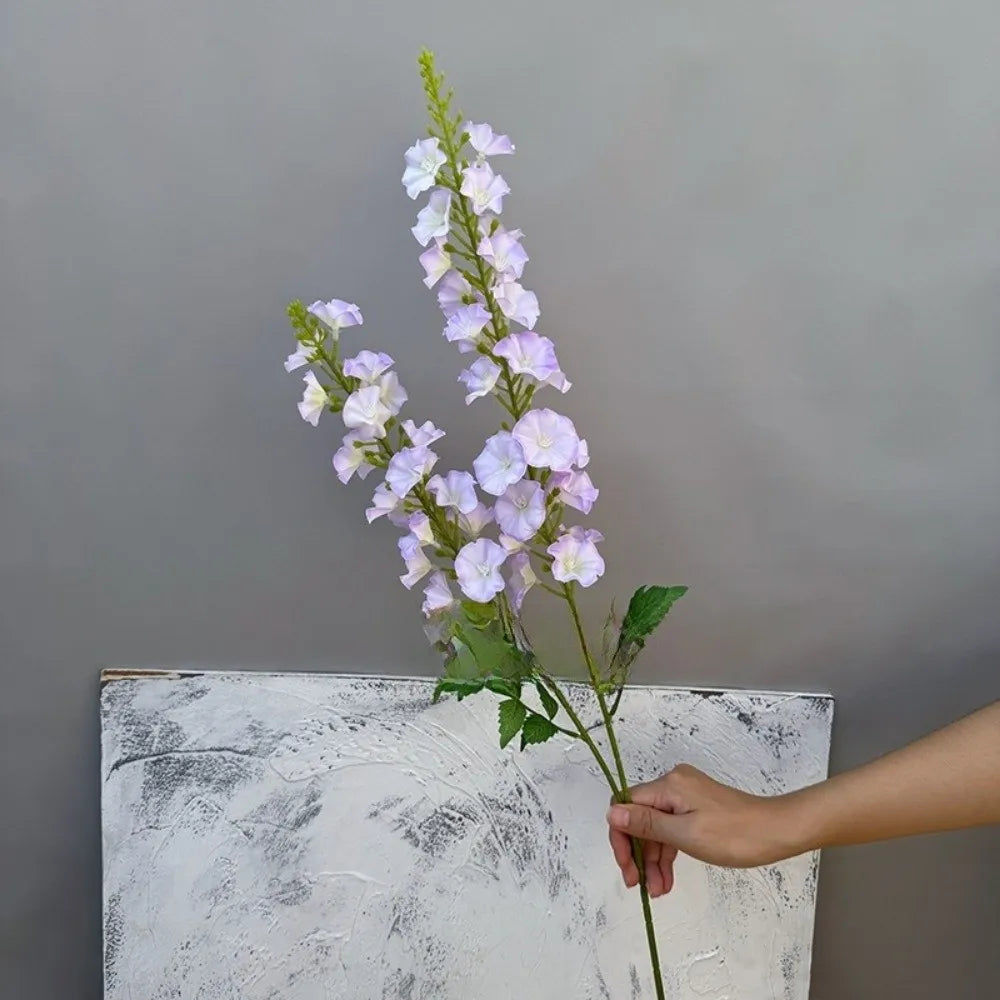 Pink Artificial Larkspur Silk Flower Stems – Faux Floral Bouquet