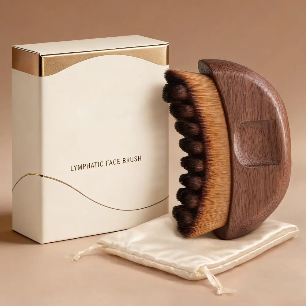 Facial Contour Lymphatic Drainage Brush – Jawline Sculpt Tool