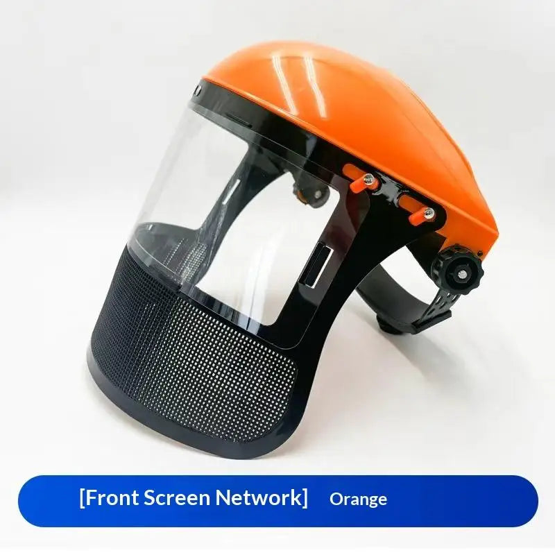 Garden Trimmer Safety Helmet with Full Face Mesh Mask