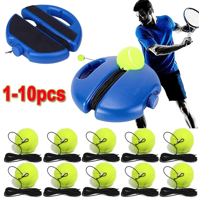Tennis Rebound Trainer – Solo Practice Base, Rope & Ball