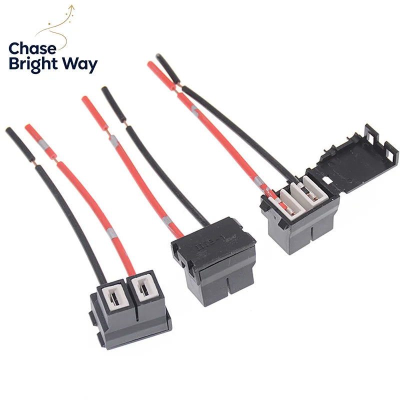 H7 Ceramic Halogen Bulb Socket Connector & Wiring Harness