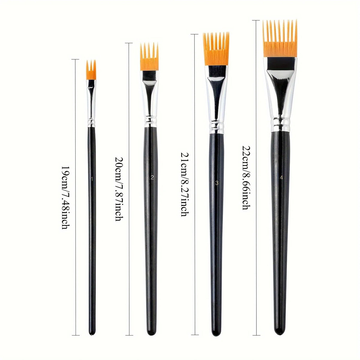 Watercolor Brushes – Nylon Bristle Set, Multiple Sizes for Artists