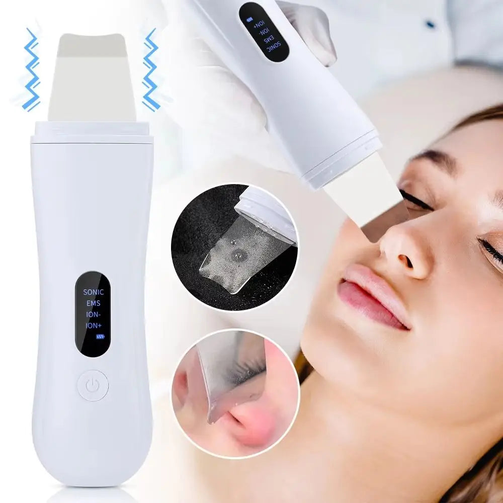 Ultrasonic Skin Scrubber – Ion & EMS Facial Lifting Device