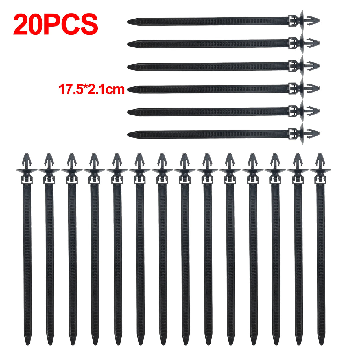 Nylon Aircraft Head Cable Tie Clamps – 20 or 40 Pack