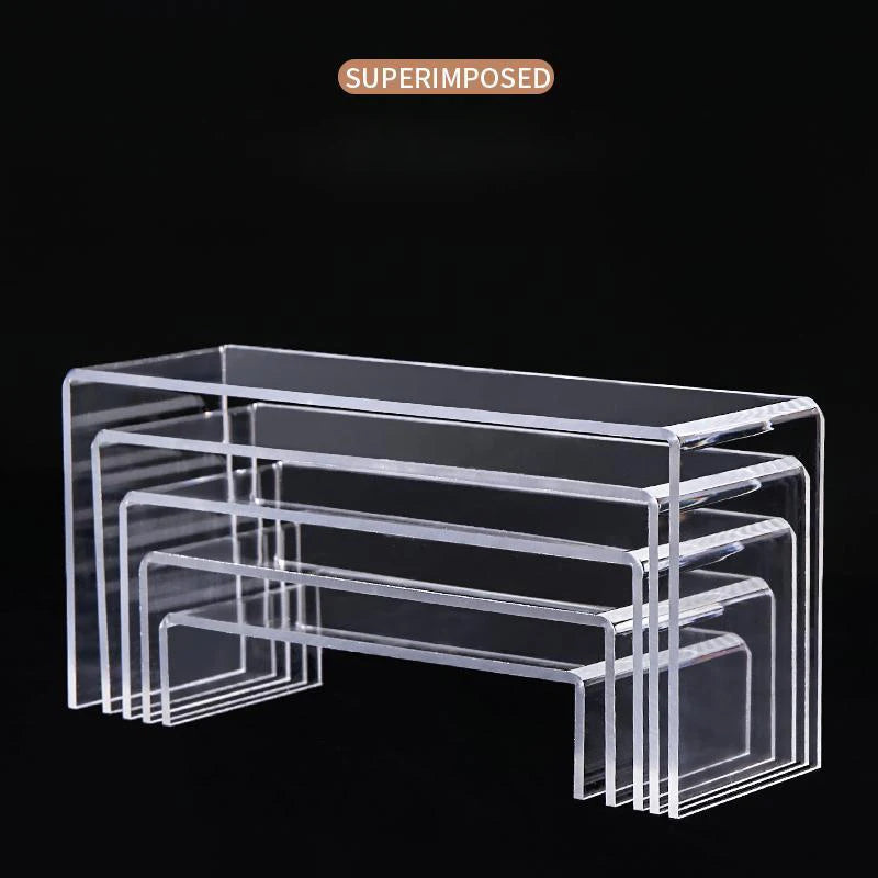 U-Shape Acrylic Display Risers – 15 Sizes | Jewelry & Figures