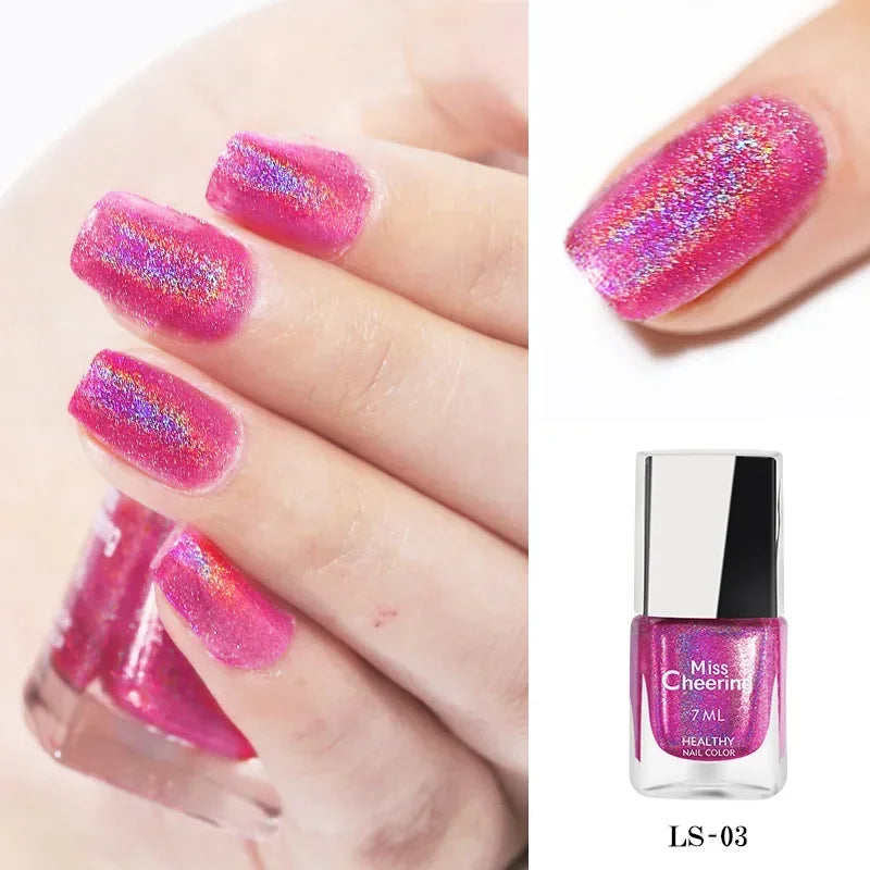 Handaiyan Laser Glitter Nail Polish – 8 Rainbow Holographic