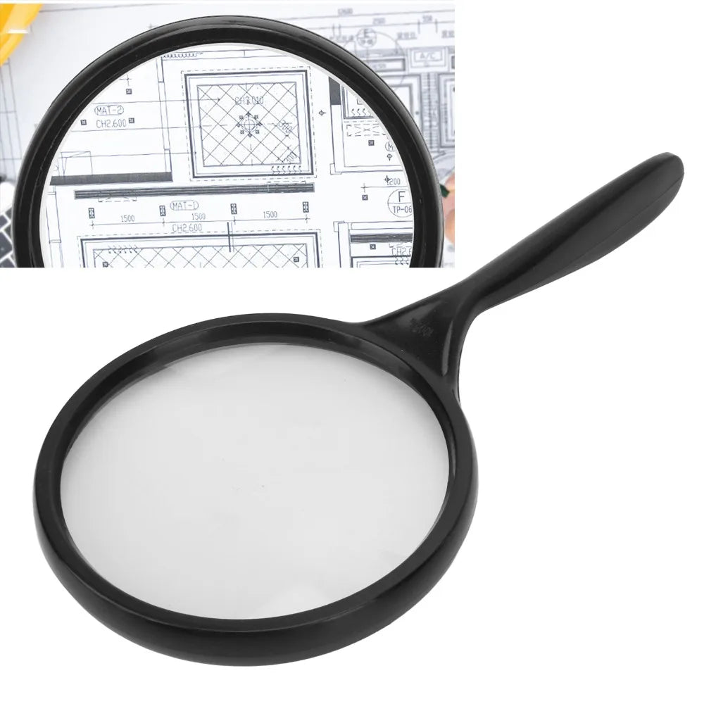 3x Handheld Magnifying Glass – Ergonomic Crank Handle Magnifier
