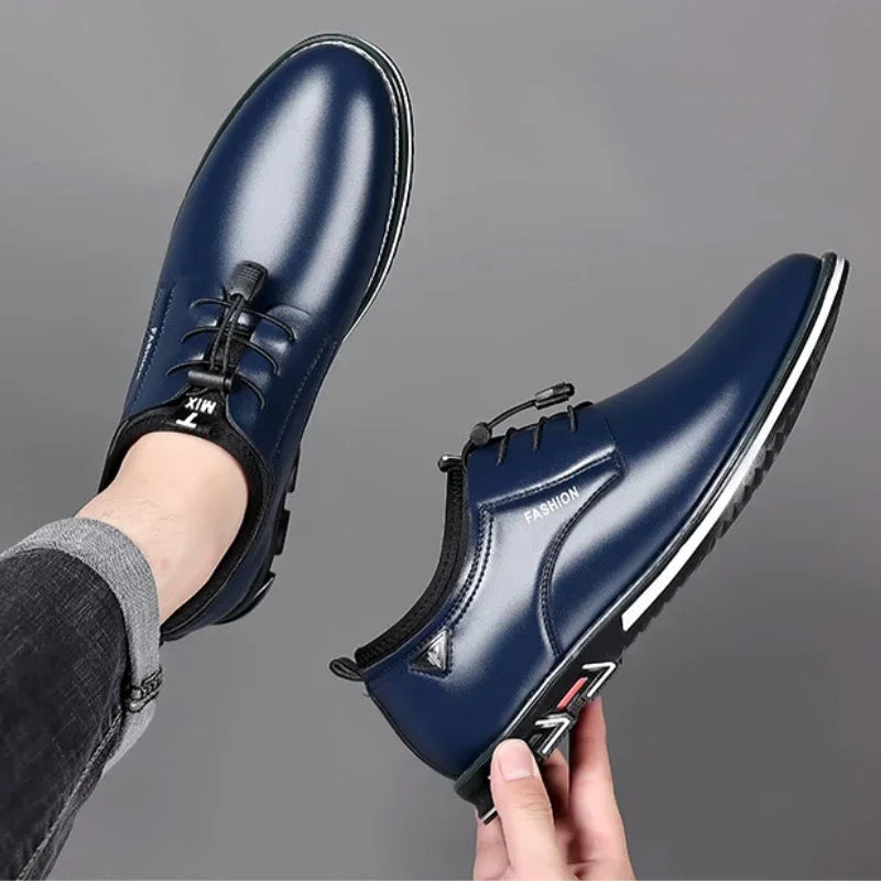 LEDP Men's Leather Slip-On Loafers – Flat Driving Shoes
