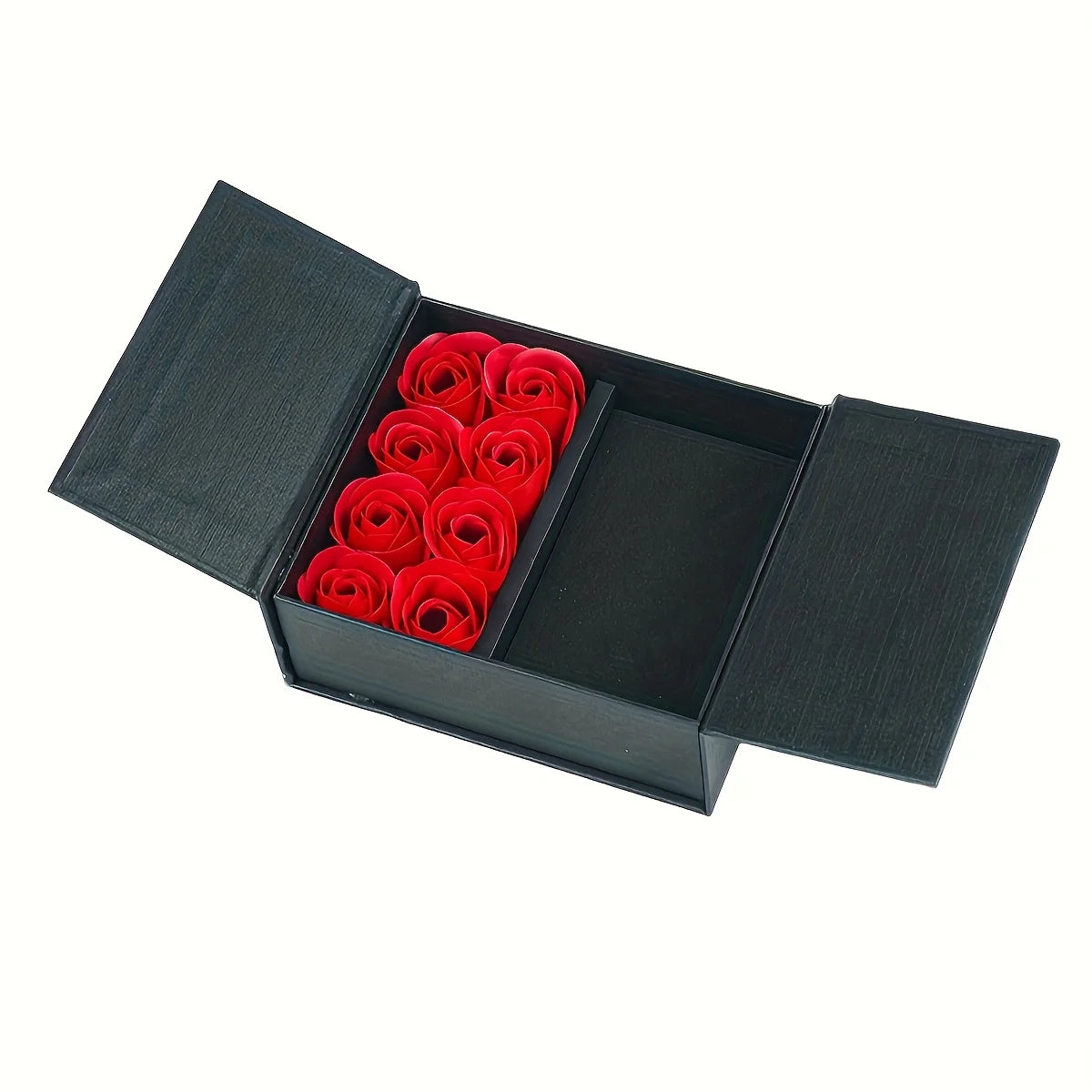 Valentine's Day Rose Flower Kraft Paper Jewelry Gift Box