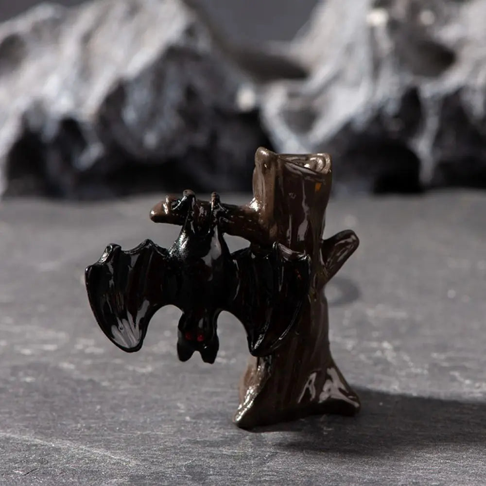 Mini Halloween Resin Figurines – Skull Pumpkin Castle Ornaments