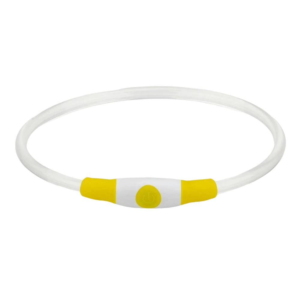 USB Rechargeable LED Dog Collar – Full Glow Night Safety