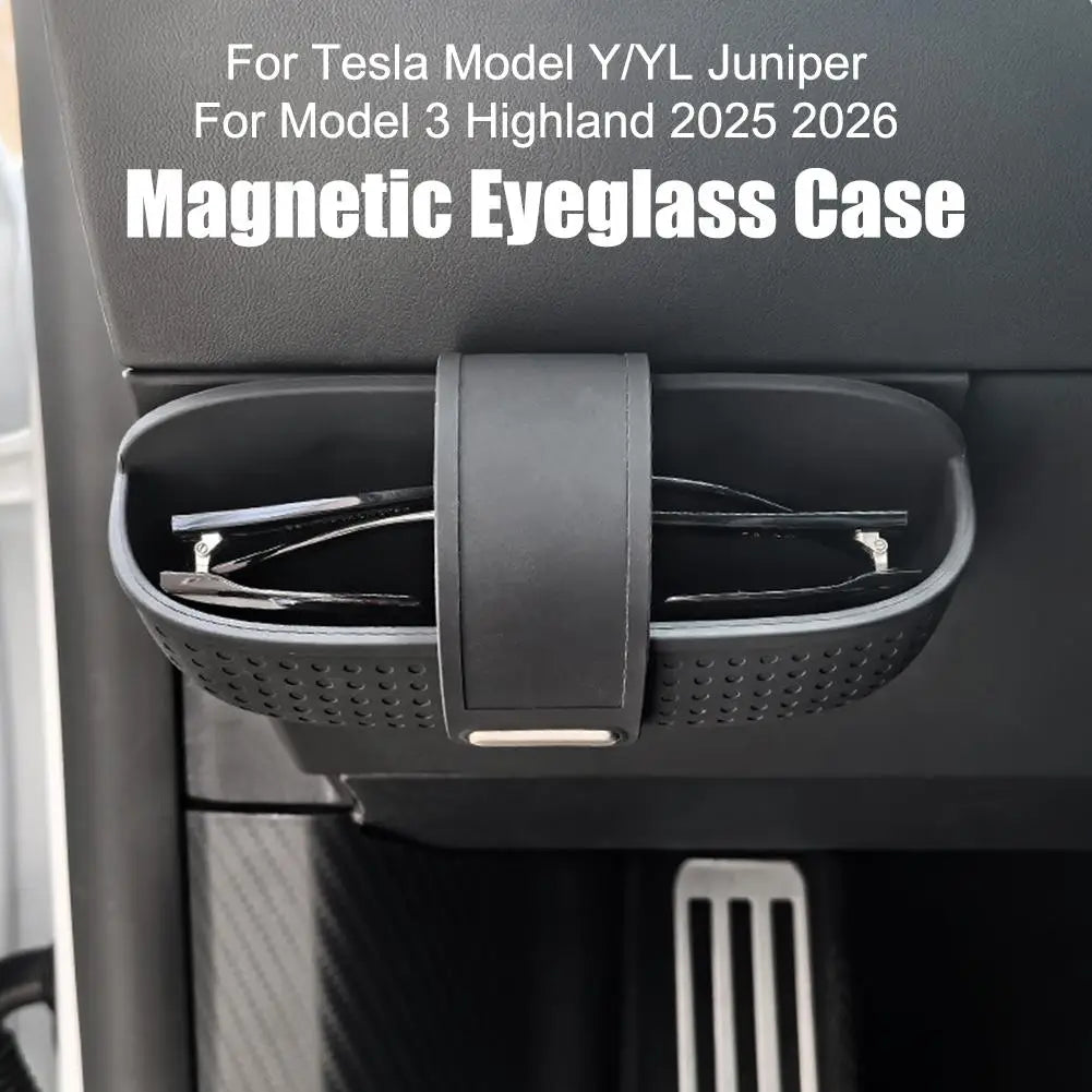 Silicone Sunglasses Holder Tesla Model 3/Y Magnetic Console Tray