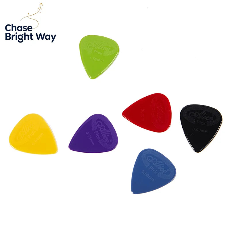 Alice 10-Pack Nylon Guitar Picks – Non-Slip Plectrums, Multi-Gauge