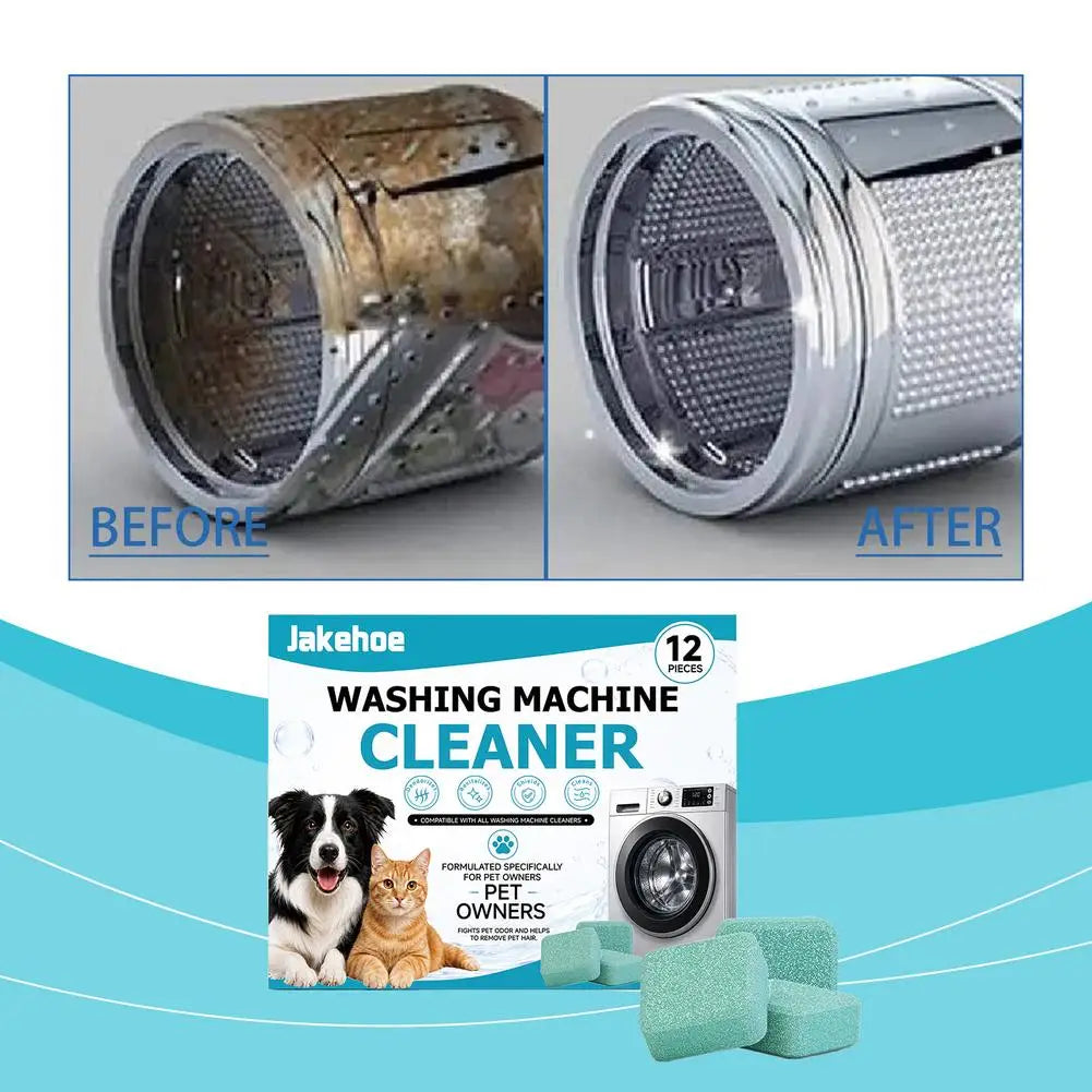 Washing Machine Cleaning Tablets – Pet Hair & Odor Remover
