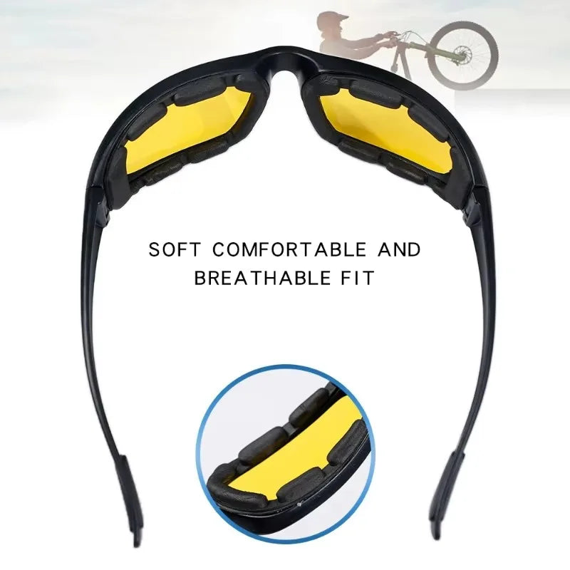 Windproof Motorcycle Goggles – UV Protection Riding Eyewear