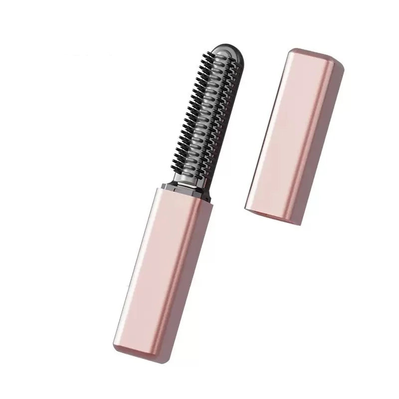 Wireless Hair Straightener Comb – Cordless, 30-Sec Heat