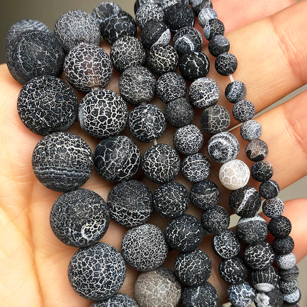 Yooperlite Fire Sodalite Round Stone Beads – 15" Jewelry Strand
