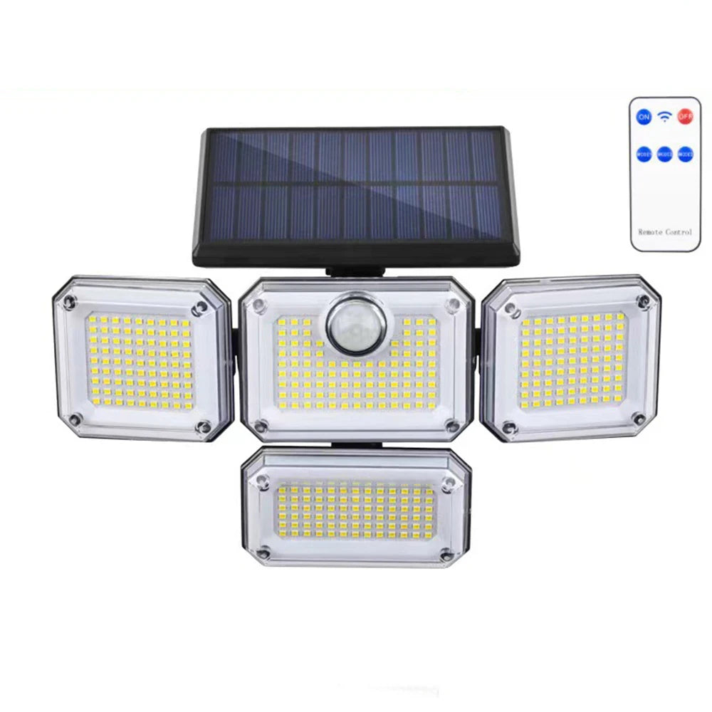 Solar Flood Light 333 LED 20W IP65 Waterproof – 3 Modes Outdoor