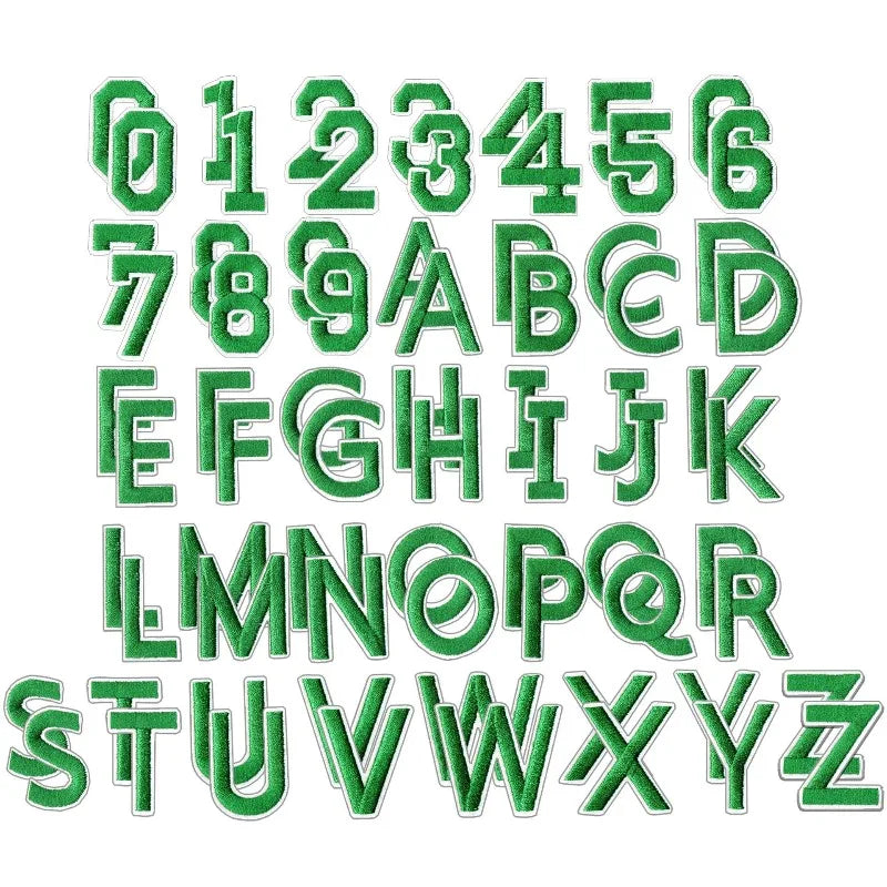 72-Piece Iron-On Letter & Number Patches – Full A-Z, 0-9 Set