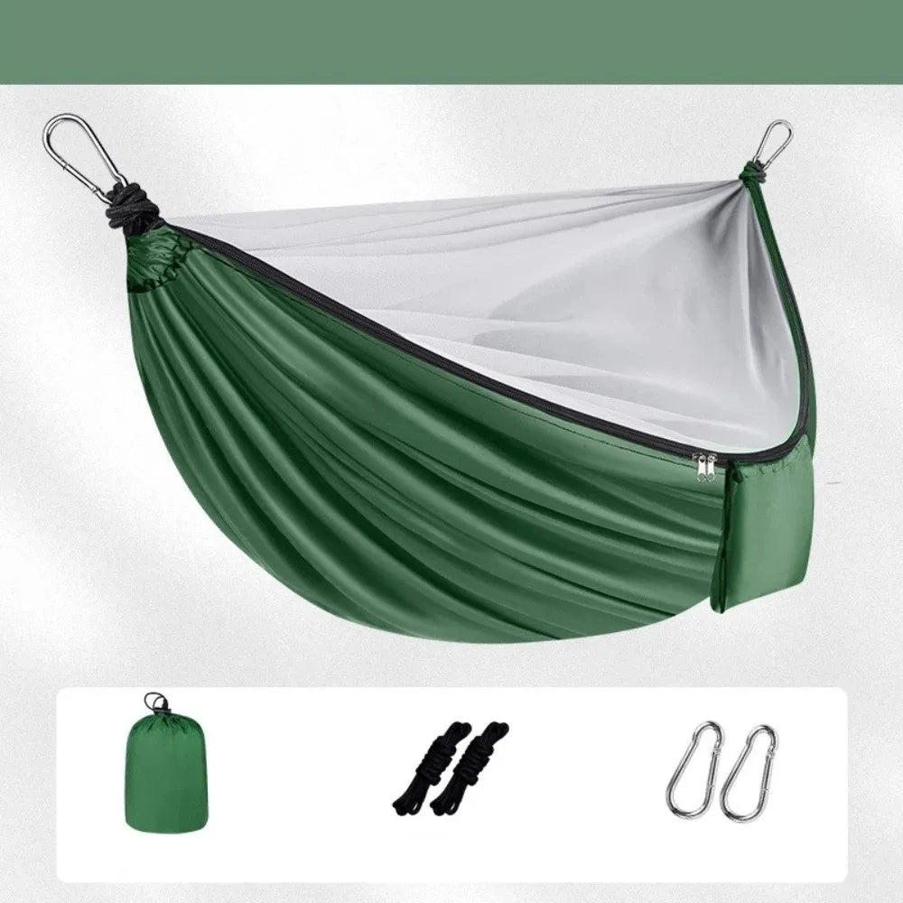 Thickened Double Camping Hammock with Mosquito Net | 270x140cm