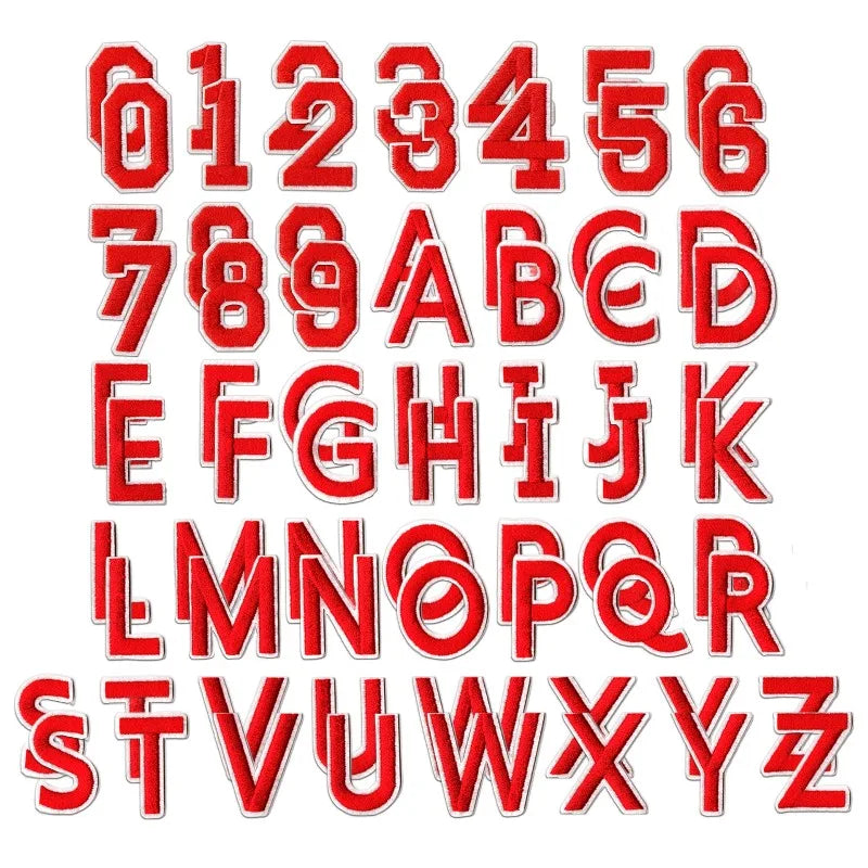 72-Piece Iron-On Letter & Number Patches – Full A-Z, 0-9 Set